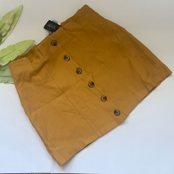🌴NWT Topshop Button through Mini Skirt🌴 - Picture 1 of 9